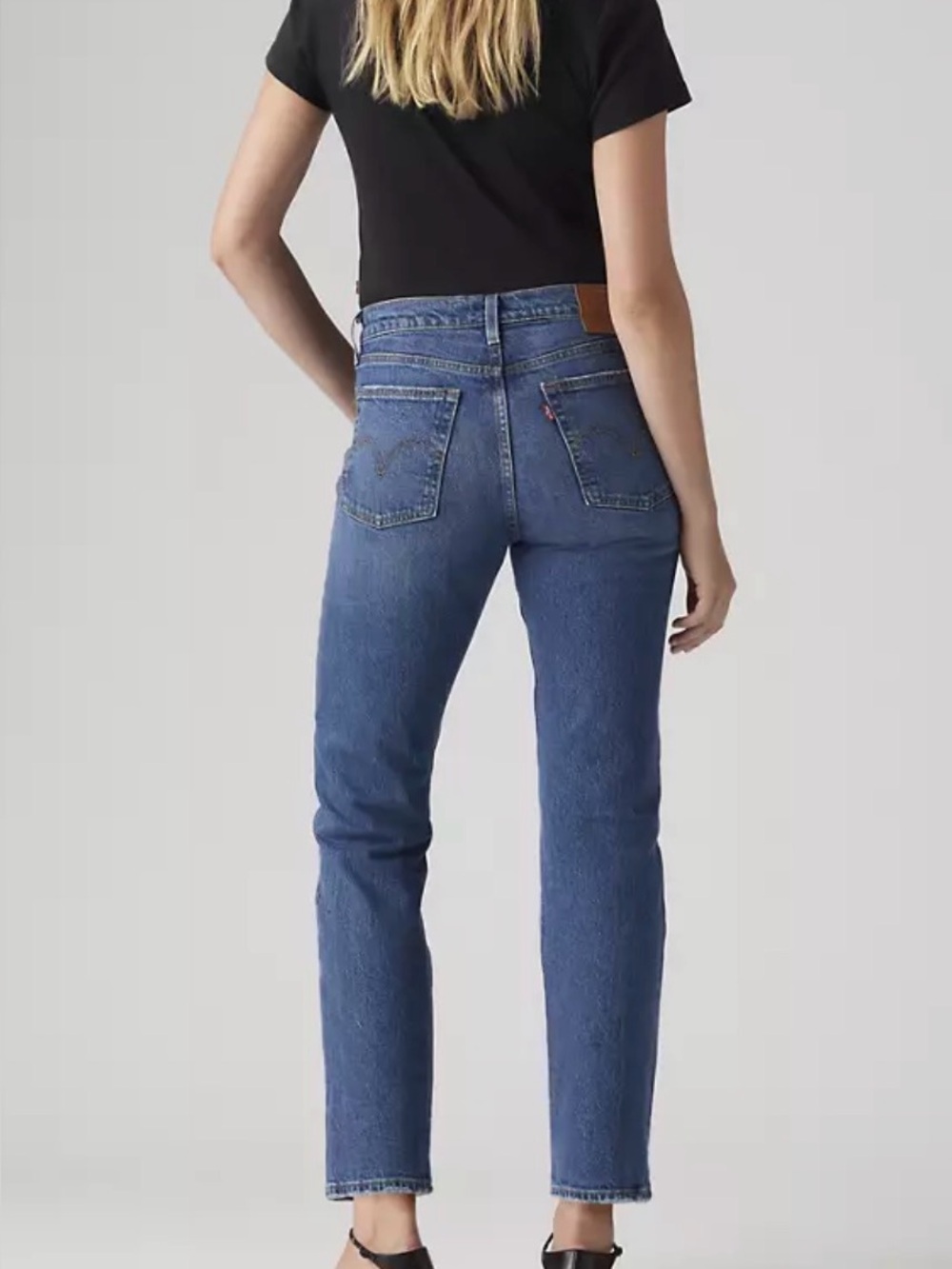 Levi's Women's Wedgie Straight Leg Jeans - Dark Blue Wash